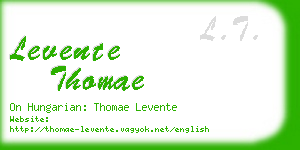 levente thomae business card